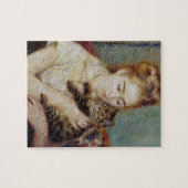 Puzzle Femme avec un chat par Pierre-Auguste Renoir (Horizontal)