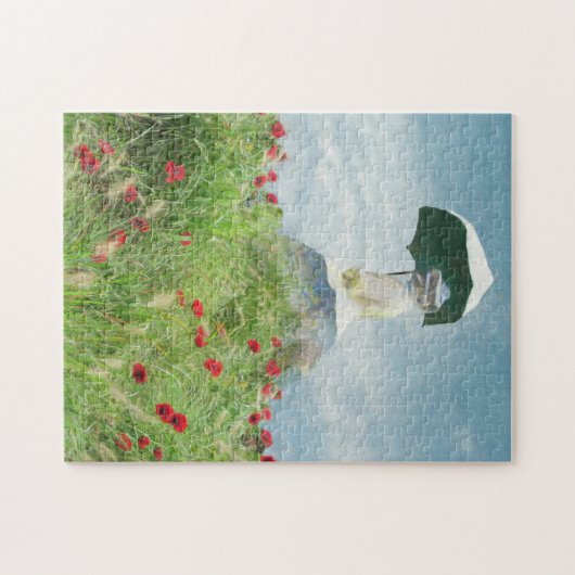 Puzzle Femme avec une tradition parasol de Claude Monet (Horizontal)