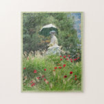 Puzzle Femme avec une tradition parasol de Claude Monet<br><div class="desc">De The Grounds for Sculpture in NJ, la sculpture inspirée par Woman With a Parasol, Madame Monet and Son, se trouve à sa place au sommet d'une colline herbacée parsemée de pavots rouges, et semble presque présider sa propre petite partie de la terre. Nommé "On Poppied Hills" par le sculpteur...</div>