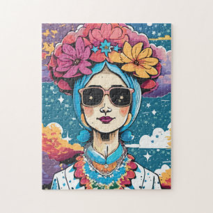 Puzzle Femme branchée