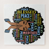 Puzzle Femme chrétienne noire priant femmes melanine prie (Horizontal)