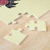 Puzzle Femme crânienne avec Rose (Côté)
