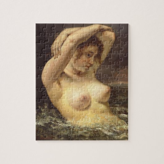 Puzzle Femme dans les vagues par Gustave Courbet (Vertical)