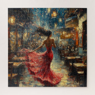 Puzzle Femme dansante en rouge