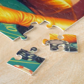 Puzzle Femme de casino vintage (Côté)