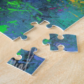 Puzzle Femme de cheveux coloré - Peinture Art (Côté)