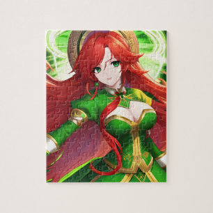 Puzzle Femme de l'Anime de la Saint-Patricks Day