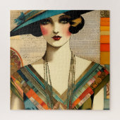 Puzzle Femme de mode vintage (Vertical)