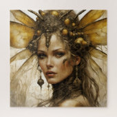 Puzzle Femme d'insecte d'abeilles Steampunk (Vertical)