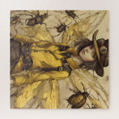 Puzzle Femme d'insectes Steampunk (Horizontal)