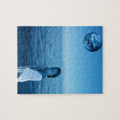 Puzzle Femme en bleu (Horizontal)