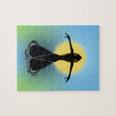 Puzzle Femme en fleurs (Horizontal)
