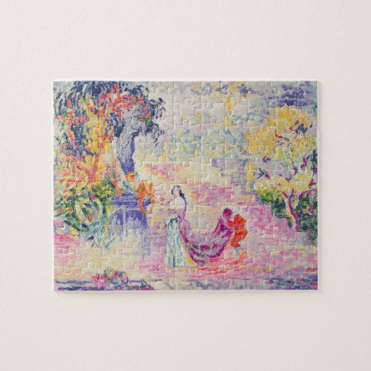 Puzzle Femme en parc, 1909 (huile sur la toile) (Horizontal)