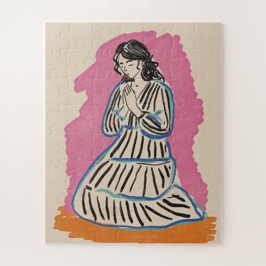 Puzzle Femme en prière (Vertical)