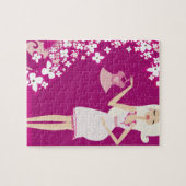 Puzzle femme enceinte blonde (Horizontal)