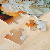 Puzzle Femme entourée de fruits et de fleurs (Côté)