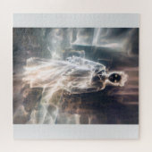 Puzzle Femme extraterrestre fantomatique noir et blanc go (Horizontal)
