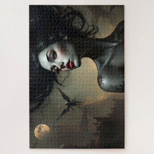 Puzzle Femme gothique Angel - Art Imaginaire foncé