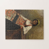 Puzzle Femme italienne (La Morieri) par Corot (Horizontal)