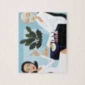 Puzzle Femme manucure et visage au spa (Vertical)