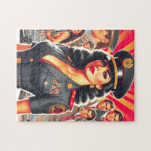 Puzzle Femme militaire rétro (Horizontal)