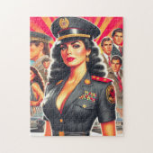 Puzzle Femme militaire rétro (Vertical)