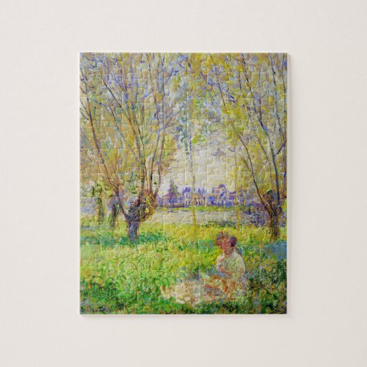 Puzzle Femme Monet Assis Sous Les Faux Art (Vertical)