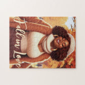 Puzzle Femme noire curvy Bliss de chute (Horizontal)