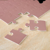 Puzzle Femme noire, Fleur dans les cheveux, Rose Blush (Côté)
