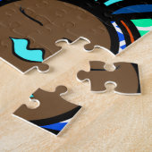 Puzzle Femme noire, Turbines colorées (Côté)