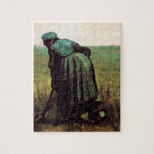 Puzzle Femme paysanne creuser par Vincent van Gogh (Vertical)