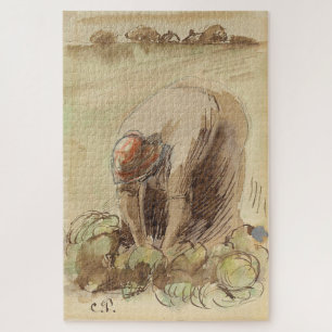 Puzzle Femme se cambrant (1890) de Camille Pissarro
