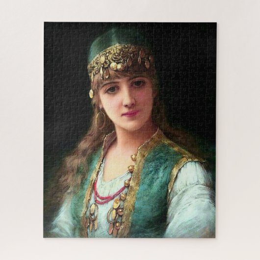 Puzzle Femme tzigane victorieuse élégante boho bellydance (Vertical)