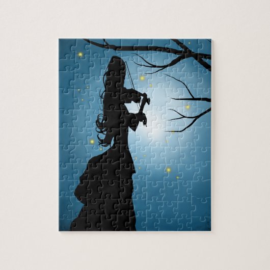 Puzzle Femme victorienne jouant du violon (Vertical)