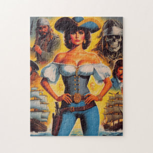 Puzzle Femme vintage Pirate
