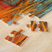 Puzzle Femmes africaines avec des boeufs d'eau (Côté)