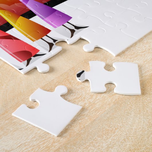 Puzzle Femmes africaines en robe colorée (Côté)