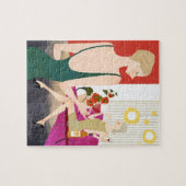 Puzzle Femmes Boire du vin (Horizontal)