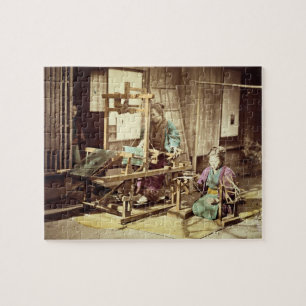 Puzzle Femmes japonaises tissant, c.1890 (phot