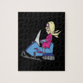 Puzzle Femmes Snowmobiling (Vertical)