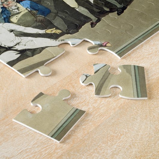 Puzzle Fencing Academy de M.H Angelo, gravée par Charles (Côté)