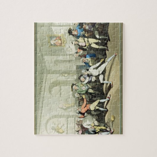 Puzzle Fencing Academy de M.H Angelo, gravée par Charles (Vertical)