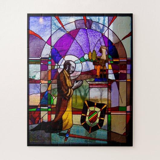 Puzzle Fenêtre en verre de Loyola de St. Ignace (Vertical)