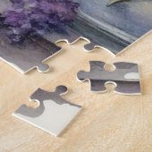 Puzzle Fenêtre Fleurs de lavande de chats Kitten Lumière  (Côté)