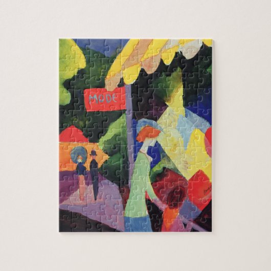 Puzzle Fenêtre sur la mode d'August Macke, Fauvisme vinta (Vertical)