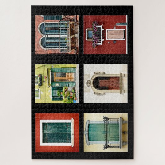 Puzzle Fenêtres colorées Italie (Vertical)