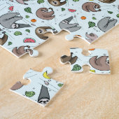 Puzzle Fentes en bleu (Côté)