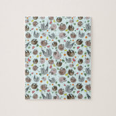 Puzzle Fentes en bleu (Vertical)