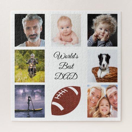 Puzzle Fer photo collage blanc (Vertical)