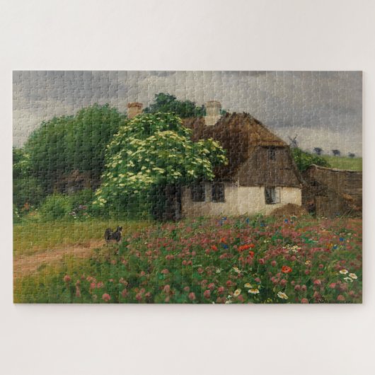 Puzzle Ferme avec Fleurs de prairie (Horizontal)